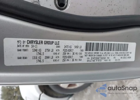 2012 Dodge Journey Sxt из США, поврежденный, VIN 3C4PDCBG8CT202249